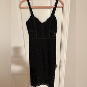Express dress beautiful fit black lace dress